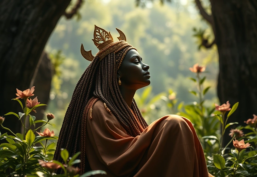 Representação visual: Oxóssi e o poder da prosperidade espiritual