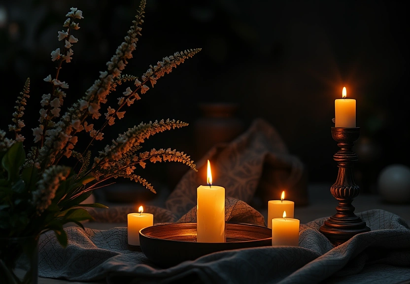 Representação visual: Rituais de Lua Nova e Lua Cheia para limpeza e expansão