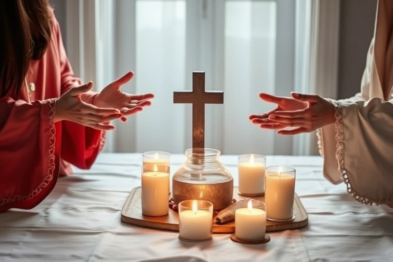 Conceitos visuais relacionados a Ritual do espelho para autoconhecimento e proteção espiritual