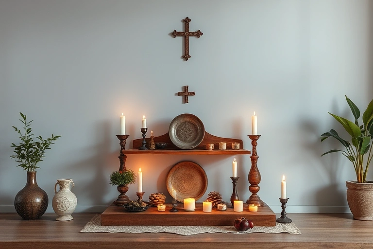 Conceitos visuais relacionados a Como montar um altar ancestral em casa