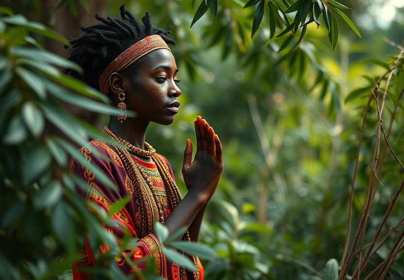 Representação visual: O poder da reza e do canto nas tradições afro