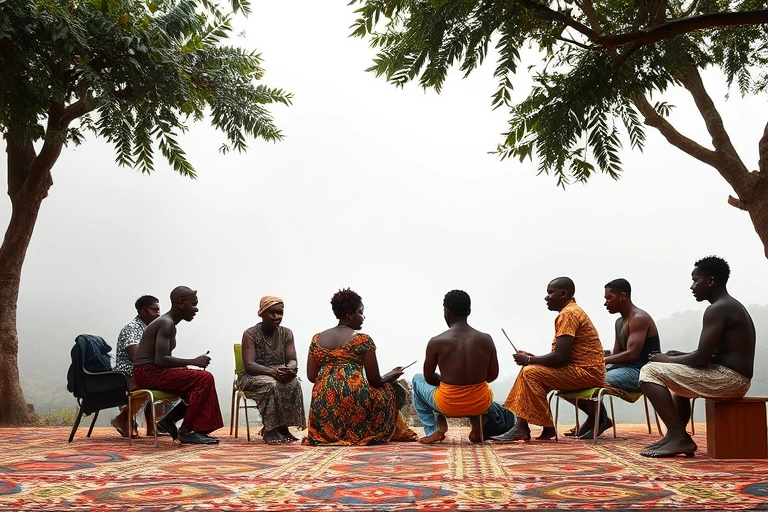 Conceitos visuais relacionados a A força da oralidade e da tradição na cultura afro