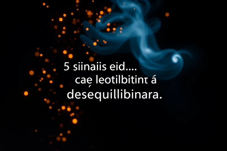 Conceitos visuais relacionados a 5 sinais de que sua energia está desequilibrada